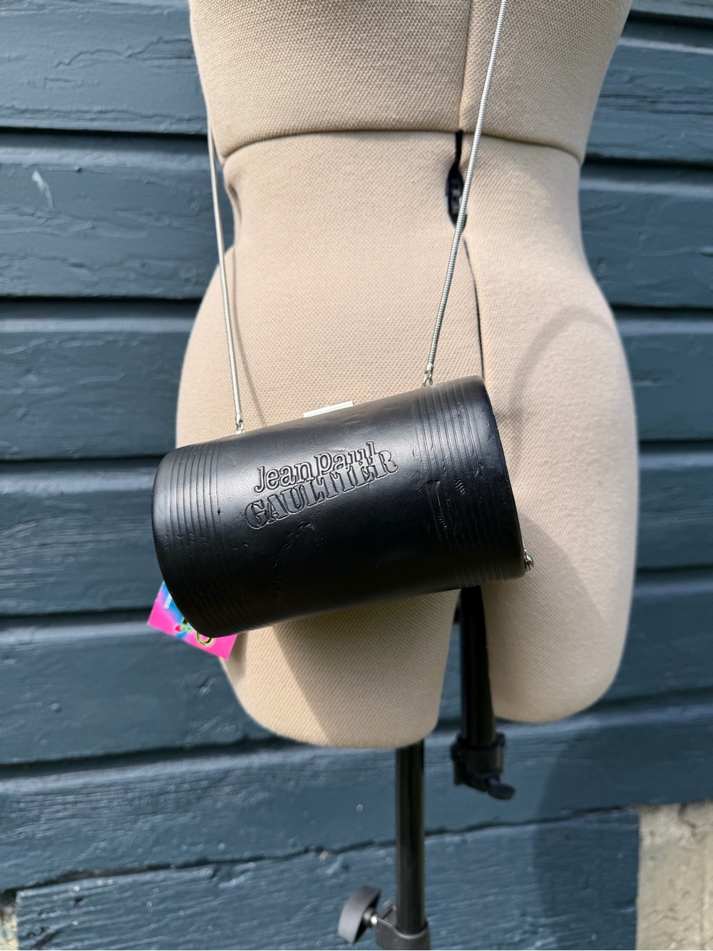 Jean Paul Gaultier Black Cylindrical Shoulder Bag
